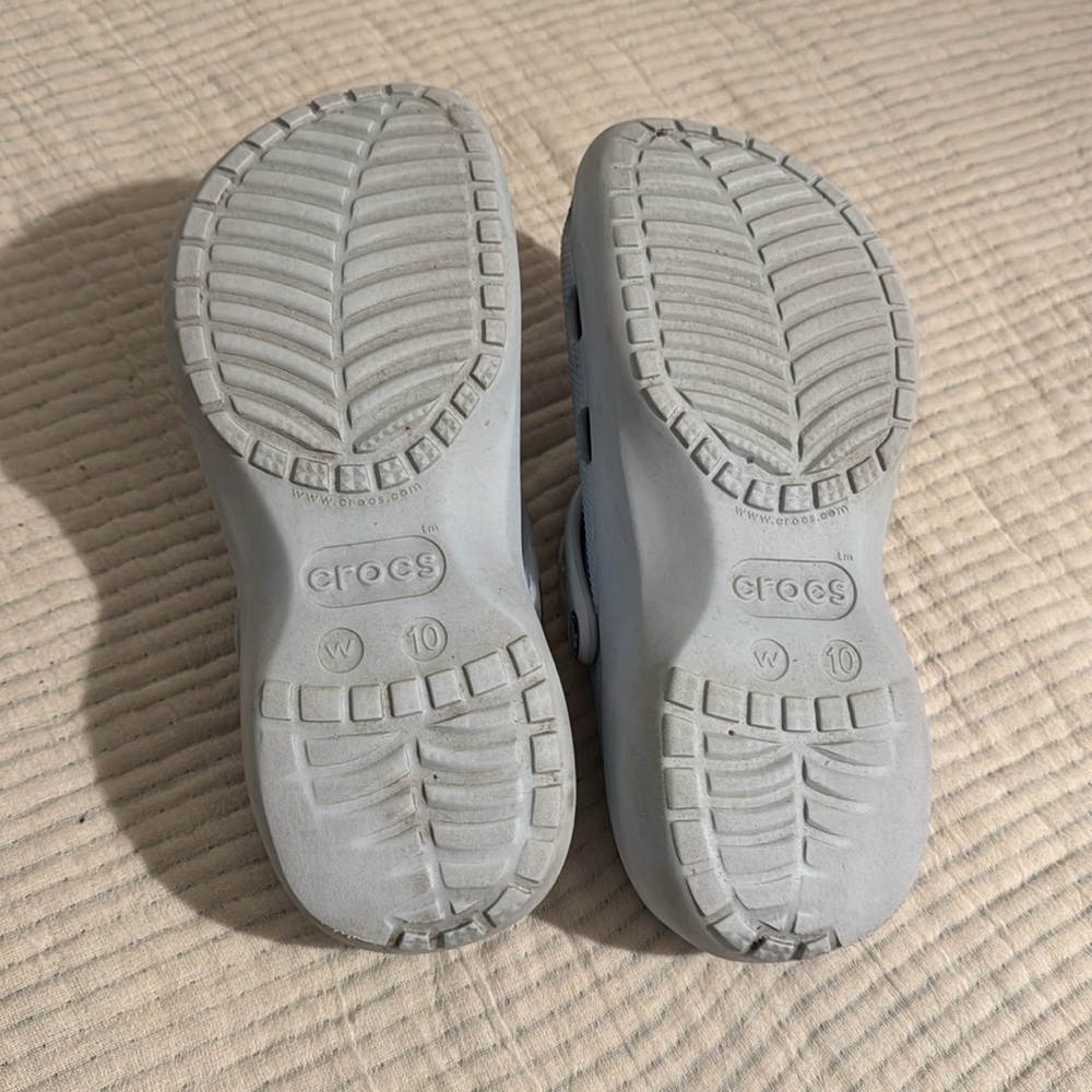 Platform Crocs Clogs size W10 - Picture 3 of 5